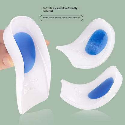 Heel Cups for Heel Pain Relief Long-Lasting Silicone Inserts for Plantar Fasciitis Heel Spurs Achilles Tendonitis