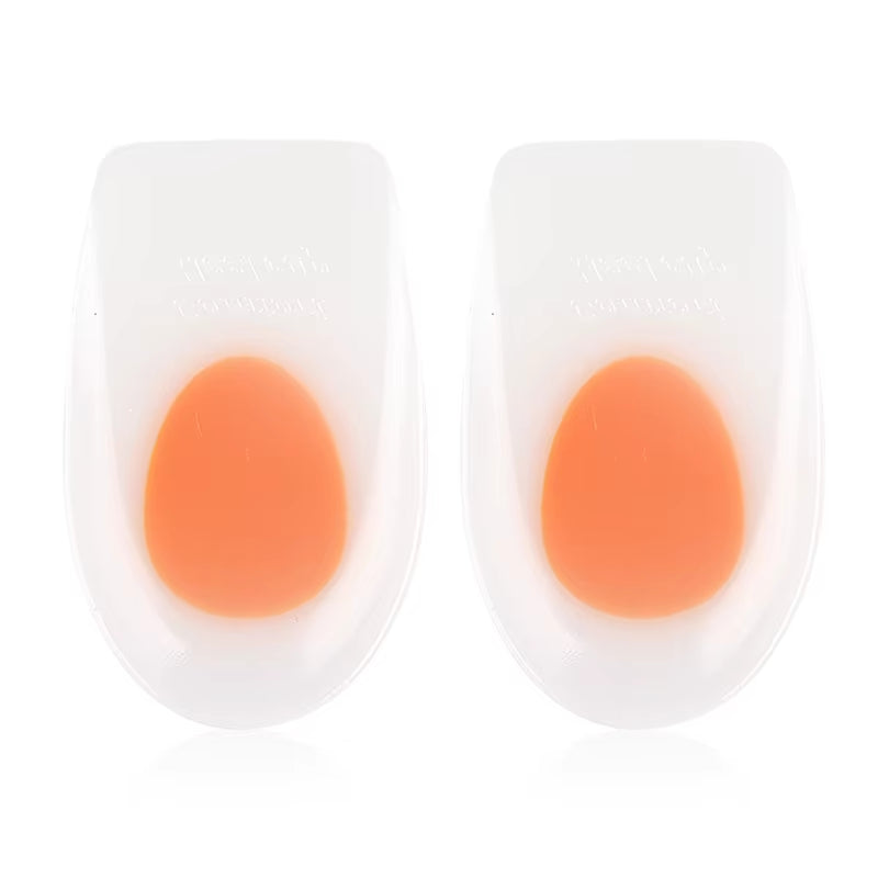 Heel Cups for Heel Pain Relief Long-Lasting Silicone Inserts for Plantar Fasciitis Heel Spurs Achilles Tendonitis