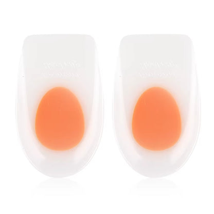 Heel Cups for Heel Pain Relief Long-Lasting Silicone Inserts for Plantar Fasciitis Heel Spurs Achilles Tendonitis